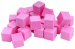 Isabellenails 25x Mini Polírozó Blokk, kocka, 100/100, rózsaszín (by-beauty)
