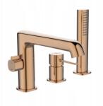 Laveo Kádtöltő Csaptelep 3 Lyukú Álló Rozé Arany Laveo Szett (BAP 813D)