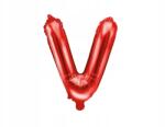 Party Deco Fólia lufi, Size V, 35cm, piros