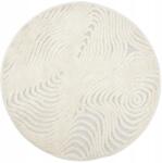 e-floor Kerek Szőnyeg Modern Bézs nappaliba Kétszintes Shaggy Boho 120cm Kellemes (508699)