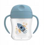 Dr. Brown's Dr. Brown's bögre, 180ml, kék, +6 hónapos kortól, cseppmentes, puha szájfeltét (TC61004)