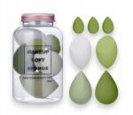 Ecarla Sminkszivacs szett, 7db, alapozóhoz, korrektorhoz, kontúrozáshoz (5903678583163)