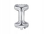 Party Deco Fólia lufi "I" betű, 35cm, ezüst