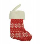 Trend-Deco Mikulás zokni, 33cm, piros, karácsonyi ajándék (dp212-131-33)
