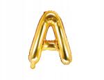 Party Deco Fólia lufi, betű A, 35cm, arany, levegővel fújható