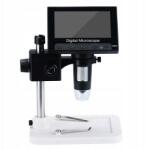 Rosfix Digitális mikroszkóp, 4, 3" HD, 50X-1000X nagyítás, USB, LED, PC (B0QN-2T7Z)