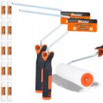 Polax 10x Festőhenger 25cm, sima, gyapjú, olajfesték, emulzió, fogantyú (B030103175)