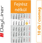 Dayliner SP15, 12 lapos 5 hónapos speditőr naptár - Fejrész nélkül, 10db/csomag