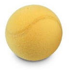 PINO Puha terápiás labda, átmérője kb. 7 cm, sárga színű