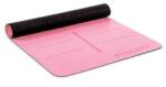 PINO PINOFIT® jógaszőnyeg navigációs jelzésekkel, rózsaszín, 180 x 66 x 0, 4 cm