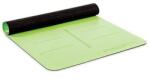 PINO PINOFIT® Jógaszőnyeg testigazító jelölésekkel, limezöld, 182 × 66 × 0, 4 cm