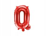 Party Deco Fólia lufi, Size 35cm, piros, ''Q'' betű