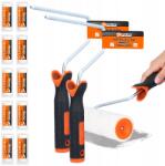 Polax Festőhenger, 18cm, készlet, rövid sörték, fogantyú, 10db (B030103167)