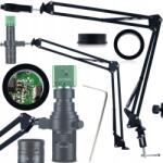 Rosfix Gém Mozgatható Keret Alap 50MM-ES Digitális Mikroszkóphoz Objektív 180X Hq (6W2C-QFNH)