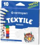 Centropen Marker pentru textile 10 culori/set, CENTROPEN 2739 (CE273910)