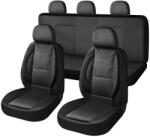 Autolife 11 részes univerzális üléshuzat szett - 2HELYEN osztható Légzsákos - Műbőr fekete (203-5BK) - autolife