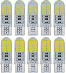 Autolife SMD-T10-3024SMD 10db-os SZILIKON - fehér - 12V CANBUS (19063) - autolife
