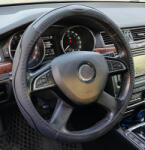 Autolife Univerzális kormányvédő 38cm fekete-CARBON 2396BKC (2396BKC) - autolife