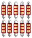 Autolife SMD-ROOF-10SMD-41 - 10db-os 41MM Szofita Led 12V hűtőbordás CANBUS (21233) - autolife
