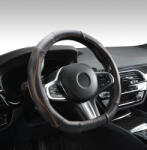 Autolife DW-5056OR "D" Valódi bőr kormányvédő szellőző lyukacsos Narancs betétes mintával (00320) - autolife