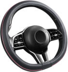 Autolife Bőrhatású Kormányvédő 38cm / Pink betétes Kormányvédő "D" típusú 00863 (00863)