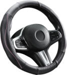 Autolife DW-5056P Valódi bőr kormányvédő szellőző lyukacsos PINK betétes mintával (01969) - autolife