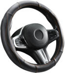 Autolife DW-5055OR Valódi bőr kormányvédő szellőző lyukacsos Narancs varrásos mintával (00986) - autolife