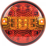 AUTOLIFE Hátsó Kerek LED lámpa - 3 funkciós - 12-24V - 140mm (W15655-1)