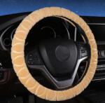 HD KV-HL2185BE Plüss kormányvédő bézs színben, 38 cm (2185BE) - autolife