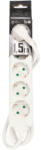 Wycofane LOGAN S Cablu de prelungire Schuko de uz casnic de 5 ori, alb, 1, 5m EDO777571