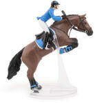 Papo Papo: Cal jucăuș care sare cu călăreț femeie jockey (51560) Figurina
