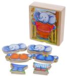  Elefant de îmbrăcat din lemn 14 x 12 x 4 cm (HJD932076)