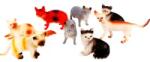HANG SHUN Set de 8 piese Cica - 8 cm (HB305/8) Figurina