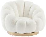 Bizzotto Fotoliu Florel White Swivel (ess-30393)