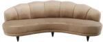 Kare Canapea Din Catifea Dschinn Bej Cu 3 Locuri (ess-31688) Canapea