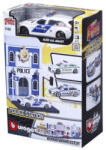 Bburago city 1/43 - Audi A6 mașină de poliție și secție de poliție (18-31502HU)