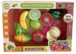  Set de 14 piese cu fructe și legume din plastic tăietor (510406952) Bucatarie copii