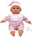 Dolls World Baba, Baby Babble, 38 cm, care scoate sunete, corp tip sac de fasole (78350) Papusa