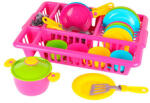  Set de tacâmuri din plastic, 32 de piese, în tavă (3282) Bucatarie copii