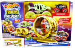 Mattel Hot Wheels Monster Trucks power smasher set de curse cu piste (HXT05)