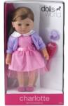 Dolls World Charlotte/Elisabeth păpușă moale, pieptănabilă - 36 cm (60378) Papusa