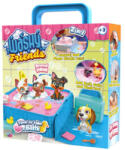  Cățeluși care se scaldă, cu jacuzzi (K02WFS05) Figurina