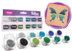 TYTOO Set Tytoo cu 12 bucăți pudră strălucitoare - selecție de cele mai frumoase culori reci (KQPXX1800380)