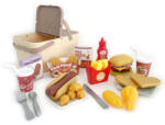  Coș de picnic - set de 46 piese, cu alimente (LY8648) Bucatarie copii