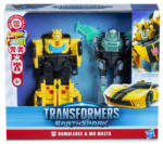 Hasbro Transformers Earthspark Cyber-combiner Bumblebee și Mo Malto (F84395L2) Figurina