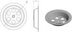 SAPHO Lefolyó tálka inox 65 mm (151-120-2) - csempekert