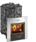 Harvia LEGEND 240 DUO fatüzelésű szaunakályha falátvezető idommal, luxus ajtókerettel (T0126-004) (T0126-004)