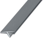 Salag Alumínium T élvédő profil 26 mm/2, 50 m eloxált ezüst (A07261) - csempekert