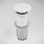 Marmy Klik-Klak leeresztő, túlfolyó nélküli, fehér (MAR117) (MAR117)