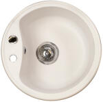 Marmorin Isao kerek gránit mosogató - Fehér színben (250803006) (250803006)